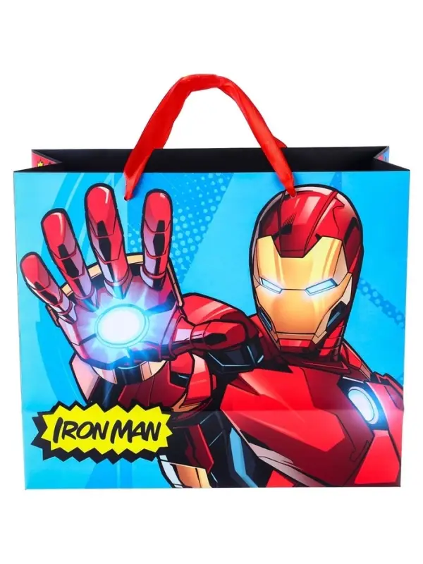 Пакет подарочный &laquo;Железный человек&raquo;, 23&times;27&times;11.5 см, упаковка, Мстители