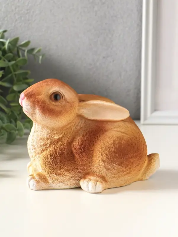 Копилка для денег &laquo;Кролик&raquo;, 13&times;12&times;18 см, коричневый