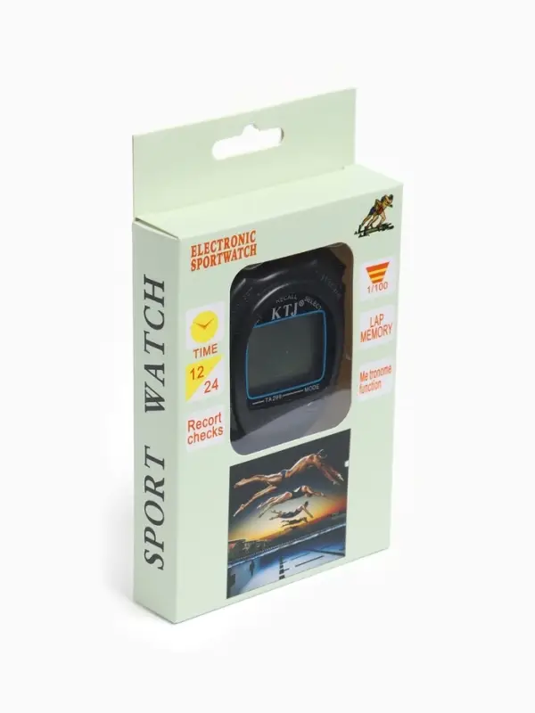 Секундомер ТА 299/2100, 8.2&times;6.5&times;2 см, 99 отсечек, обратный отсчёт, будильник, часы, календарь