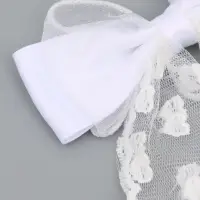 Бант для волос на заколке с лентами «Сердечки», белый, Принцессы Бант для волос на заколке с лентами «Сердечки», белый, Принцессы