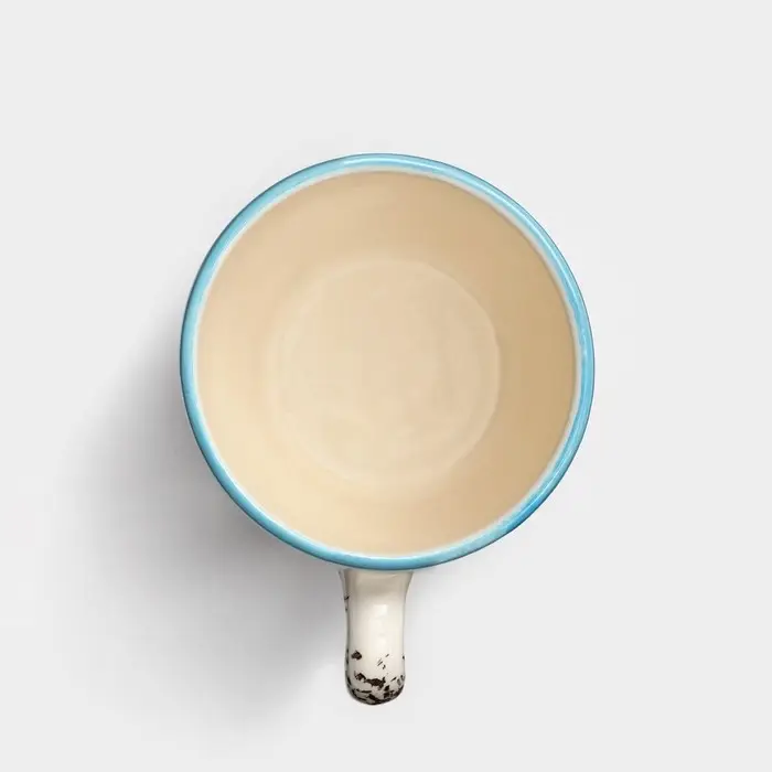 Кружка керамическая «Персия», 350 мл, голубая, 1 сорт, Иран