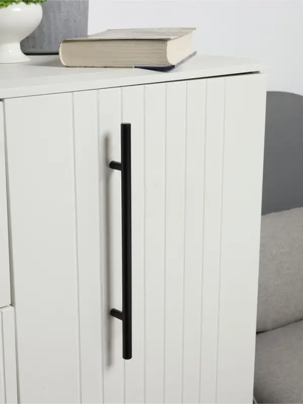 Ручка рейлинг ТУНДРА, нерж. сталь, d=12 мм, м/о 192 мм, цвет черный, фасовка 50