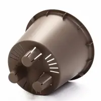 Кашпо со вставкой 1,9 л d18 см h16,5 см РАМОНА серый