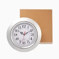 Часы настенные интерьерные &laquo;Энди&raquo;, дискретный ход, d=26 см, серебристые