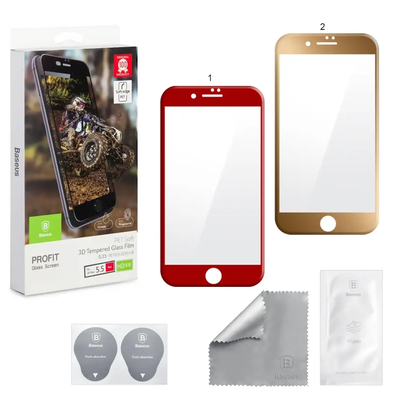 Защитное стекло iPh 7 Plus 3D Profit 0.23mm Baseus