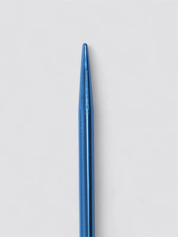 Спицы для вязания, чулочные, из алюминия, d=3.5 мм, 15 см, 5 шт., синие