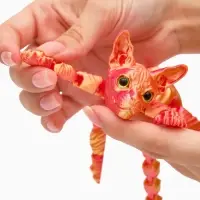 3Д - печатная игрушка &laquo;Кот Сфинкс&raquo;, подвижная, цвет МИКС