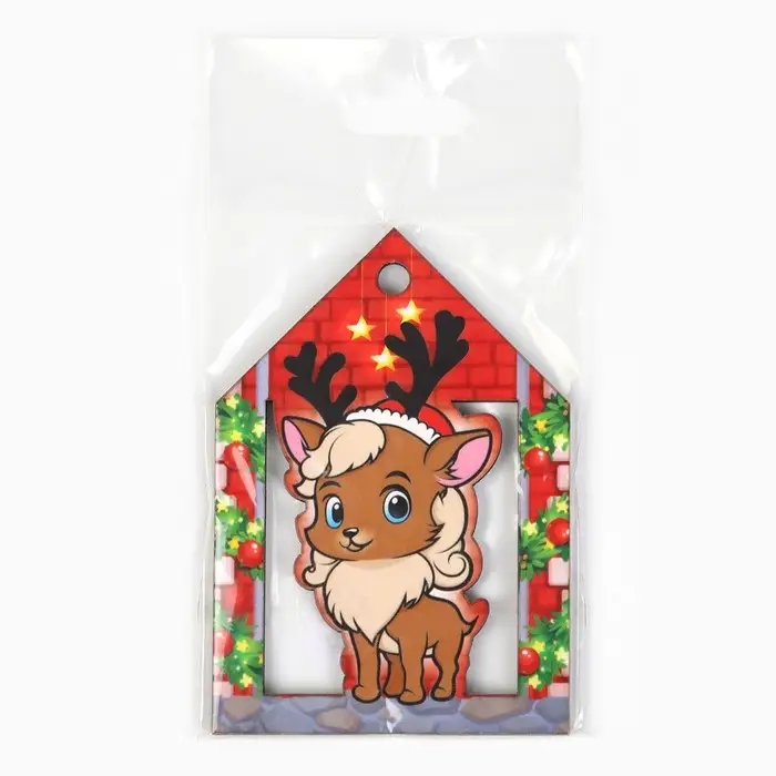 Ёлочная игрушка новогодняя «Олень», на Новый год, 5,6 х 8 см Ёлочная игрушка новогодняя «Олень», на Новый год, 5,6 х 8 см