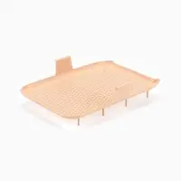 Туалет для кошек &laquo;Марсель&raquo;, 50&times;34.5&times;12 с, глубокий, с сеткой, полипропилен, бежевый