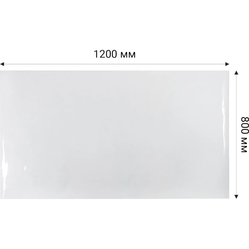 Коврик на стол 1200x800мм пленка-жидкое стекло пвх прозр. 500мкм