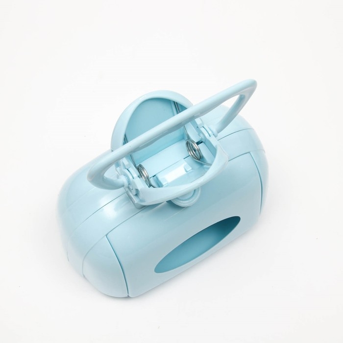 Совок для уборки за собаками с карманом для пакетов, 15,5 см х 9,5 см х 13 см, голубой Совок для уборки за собаками с карманом для пакетов, 15,5 см х 9,5 см х 13 см, голубой