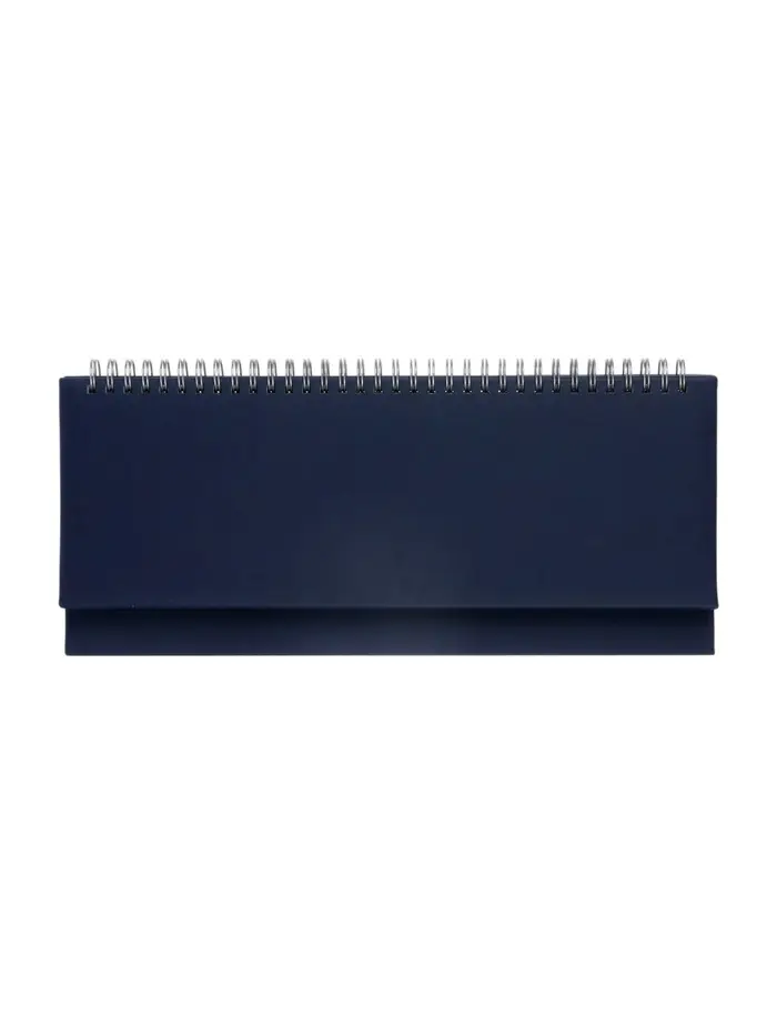 Планинг недатированный 100 х 300 мм, 56 листов, на гребне, обложка из искусственной кожи, синий Планинг недатированный 100 х 300 мм, 56 листов, на гребне, обложка из искусственной кожи, синий