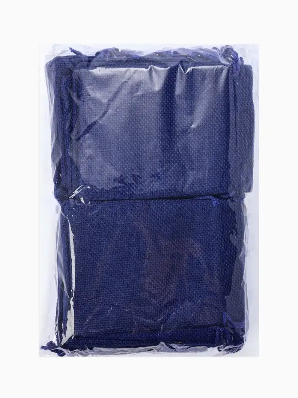 Набор мешочков подарочных 50 шт. &laquo;Льняной&raquo; 9&times;12&times;0.1 см, синий