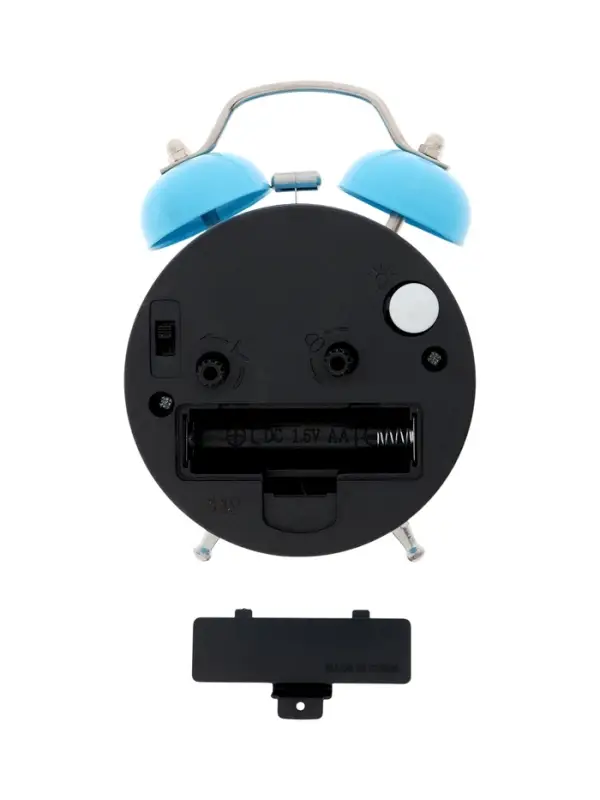 Часы - будильник настольные Часы - будильник настольные "Классика", дискретный ход, 12 х 8.5 см, АА, голубые