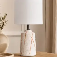 Лампа настольная RISALUX &laquo;Мэй&raquo;, Е14, 40 Вт, белая, 18&times;18&times;34 см