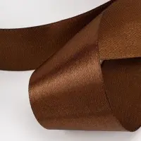 Лента атласная, 40 мм, 23&plusmn;1 м, коричневая №31