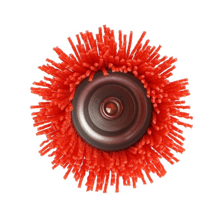 Щетка нейлоновая для дрели ТУНДРА, со шпилькой,  Щетка нейлоновая для дрели ТУНДРА, со шпилькой, "чашка", 75 мм