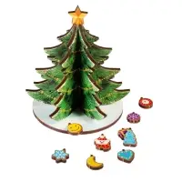 Модель из дерева WoodLand Toys &laquo;Ёлка сборная. Новогодние украшения&raquo;