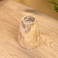 Подсвечник, d=4 см, 9&times;9&times;10 см, дерево джати, бежевый