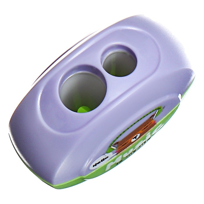 Точилка пластиковая MESHU Точилка пластиковая MESHU "Best friends", 2 отверстия, МИКС