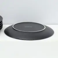 Набор тарелок фарфоровых десертных Magistro Lofty, 6 предметов: d=20 см, цвет чёрный
