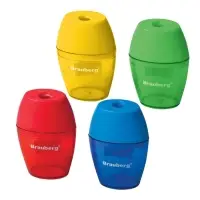 Точилка Brauberg. Diamond, с контейнером, МИКС