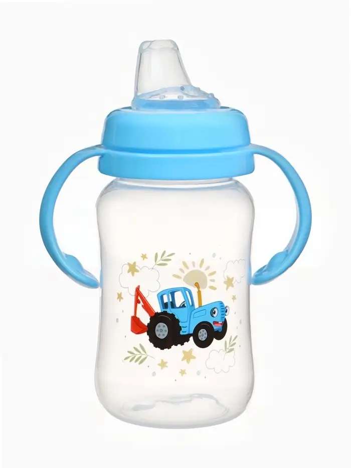 Поильник-непроливайка с носиком, 270 мл, Синий трактор Поильник-непроливайка с носиком, 270 мл, Синий трактор