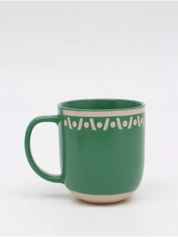 Кружка чайная керамическая &laquo;Орнамент&raquo;, 400 мл, ручная работа