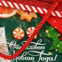 Коробка подарочная складная "Изумрудный винтаж" 16 х 8 х 20 см Коробка подарочная складная "Изумрудный винтаж" 16 х 8 х 20 см