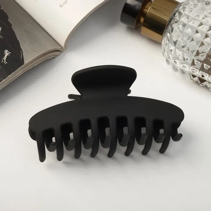 Крабик для волос &laquo;Строгая классика&raquo;, 9.7&times;4.5 см, МИКС, чёрный