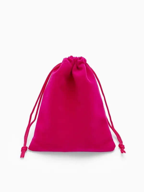 Набор мешочков бархатных 50 шт., 10&times;12 см, цвет ярко-розовый (9901887)