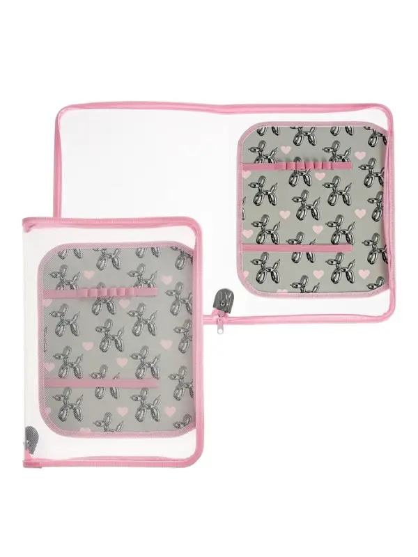 Папка для труда А4 Bubble heart, молния вокруг/откидная планка