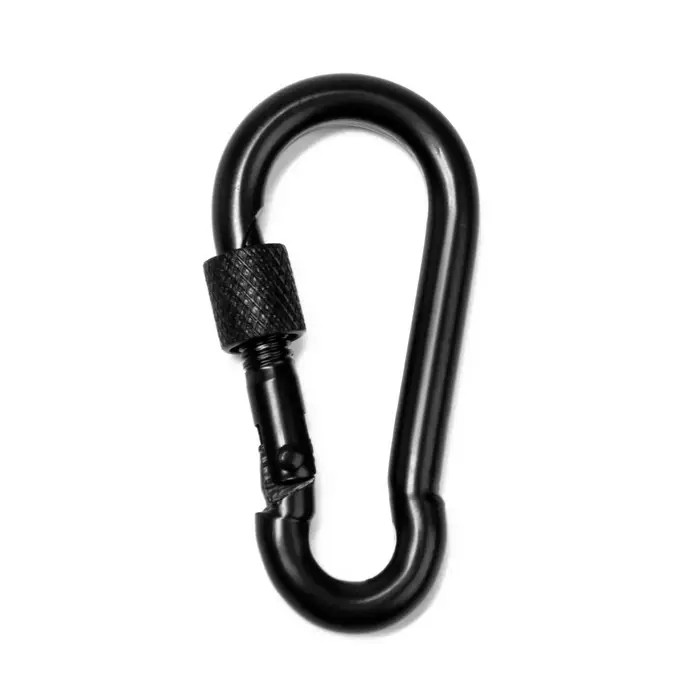 Карабин монтажный с фиксатором ТУНДРА krep, DIN5299D, 6×60 мм, черный, 1 шт. Карабин монтажный с фиксатором ТУНДРА krep, DIN5299D, 6×60 мм, черный, 1 шт.