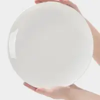 Тарелка Hanna Kn&ouml;vell, d=27.5 см, без борта, фарфор, белая