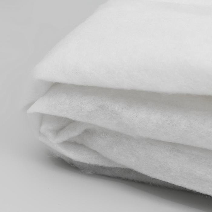 Синтепон полотно нетканое, 100 гр/кв. метр, 150 × 200 см, цвет белый Синтепон полотно нетканое, 100 гр/кв. метр, 150 × 200 см, цвет белый