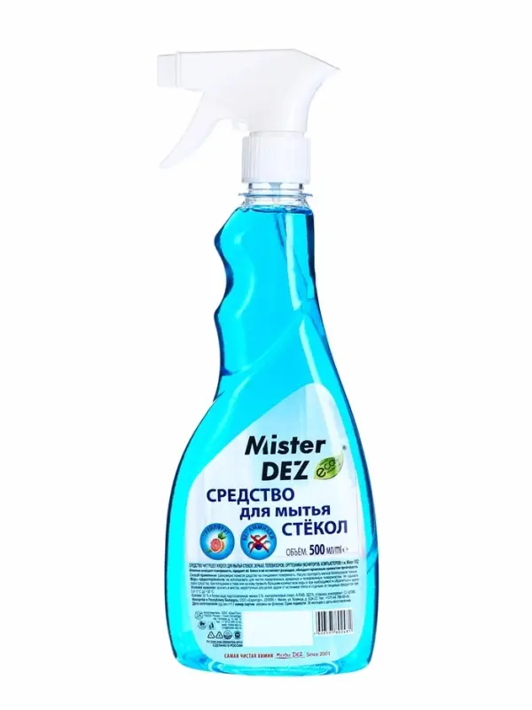 Средство для мытья стёкол и зеркал Mister DEZ, грейпфрут, 500 мл