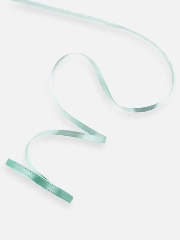 Лента атласная, 6 мм, 23±1 м, нежно-мятная №181 Лента атласная, 6 мм, 23±1 м, нежно-мятная №181