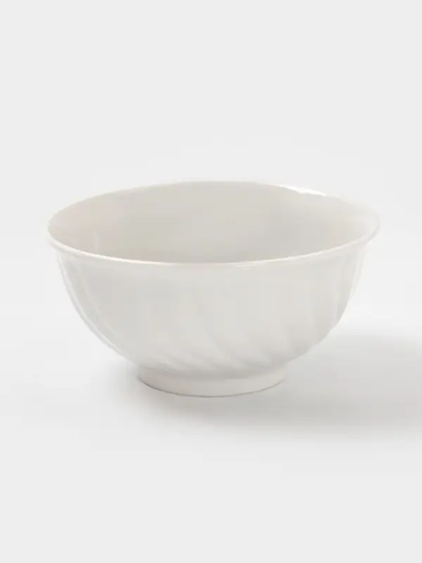 Салатник Дулевский фарфор &laquo;Голубая роза&raquo;, 700 мл, белый