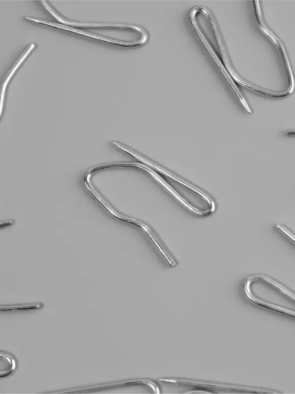 Крючки для штор, 1.8×3 см, 10 шт., цвет серебряный Крючки для штор, 1.8×3 см, 10 шт., цвет серебряный