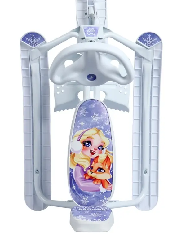 Снегокат растущий &laquo;Зимняя сказка&raquo; Snow Cat, со спинкой, белый