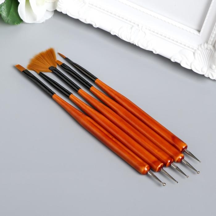 Набор инструментов для придания формы 5 шт 15,5 см дерево, металл, нейлон Набор инструментов для придания формы 5 шт 15,5 см дерево, металл, нейлон