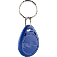 Брелок бесконтактный Bigtech EM-Marine чтение, с номером синий (100шт/уп)