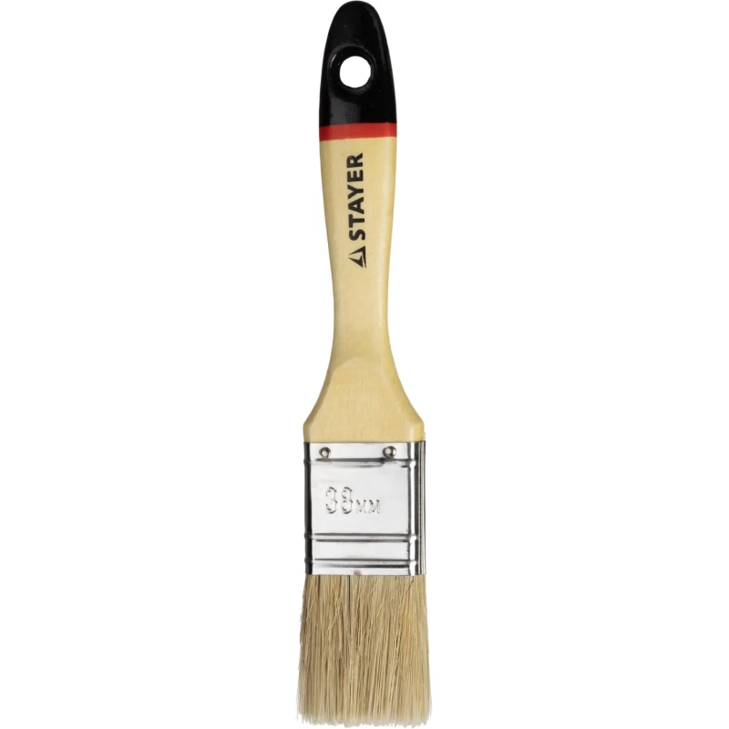 Кисть плоская STAYER UNIVERSAL-EURO, светл натуральная щетина,38мм 0102-038