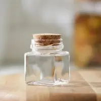 Баночка стеклянная для специй с пробковой крышкой Доляна «Парфе. Квадрат», 70 мл, 4,5×5,4 см Баночка стеклянная для специй с пробковой крышкой Доляна «Парфе. Квадрат», 70 мл, 4,5×5,4 см