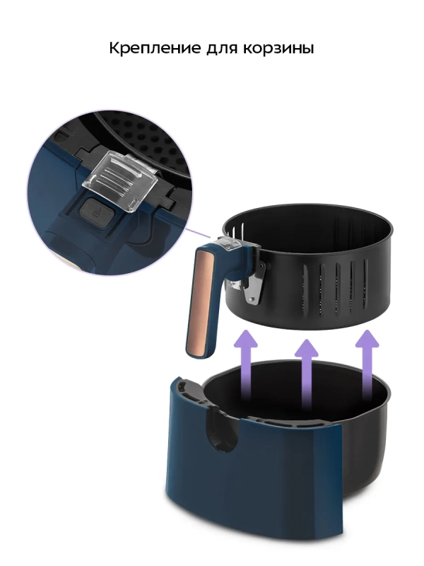 Аэрогриль электрический КТ-8106 - 3.2 л - 1500 Вт