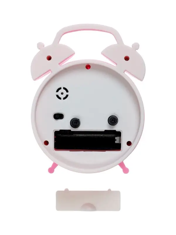 Часы-будильник настольные &laquo;Классика&raquo;, дискретный ход, 12&times;8.5 см, 1хАА, розовые