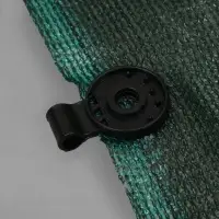 Сетка затеняющая, 10&times;4 м, плотность 80 г/м&sup2;, зелёная, в наборе 29 клипс