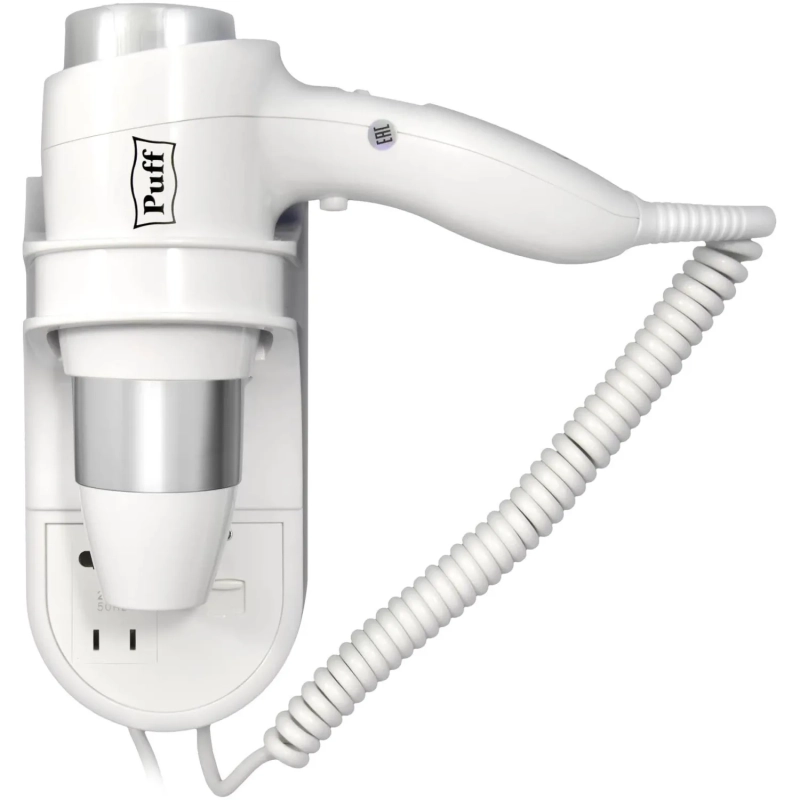 Фен Puff-1600B, белый, 1,6 кВт