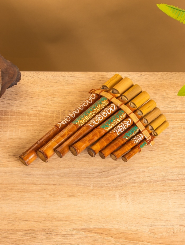 Сувенирный музыкальный инструмент «Флейта Пана», 11×20×3 см, бамбук Сувенирный музыкальный инструмент «Флейта Пана», 11×20×3 см, бамбук