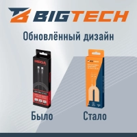 Кабель 60W, 3A, 1м, Type-C to Type-C,&nbsp; нейл, черный BT-JCBL-010/U210CC